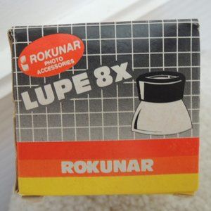 ROKUNAR LUPE 8x Magnifying Photo Accessory Made in Spain NEW